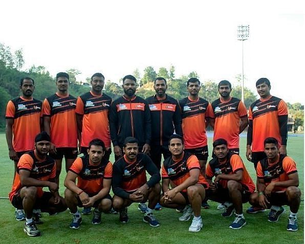 The U Mumba team prior to a training session in Dehradun. Image credits: U Mumba Instagram